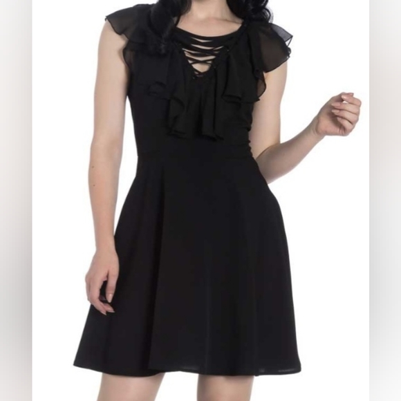 Hell Bunny Onyx Dress || Black || Small - Picture 1 of 9